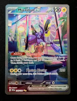 Pokemon Scarlet & Violet Base Set Miraidon Ex SIR SV1 244/198 Illustration Holo - Image 1