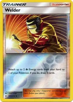 Welder - 189/214 - Uncommon - Reverse Holo NM, English Pokemon Unbroken Bonds - Image 1