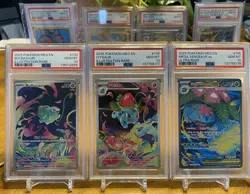 2025 Pokemon Mega Evolution Sequential Set BULBASAUR, IVYSAUR, VENUSAUR PSA 10’s - Image 1