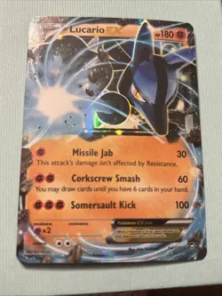 Lucario EX XY - Furious Fists #54 (2014) Ultra Rare Holo NM Pokemon - Image 1