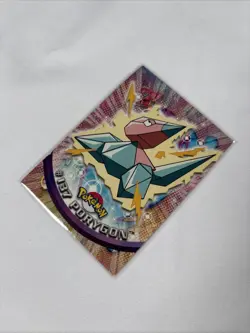 2000 Topps Pokemon TV Animation Edition Series 3 Non Holo 137 Porygon Blue Label - Image 2
