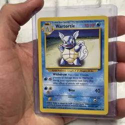 Pokemon TCG Pokemon Base Set Wartortle Uncommon Non-Holo 42/102 Vintage NM/MT - Image 2