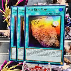 3x Yugioh Playset Piri Reis Map MP25-EN290 Ultra Rare 1st Ed Near Mint - Image 1