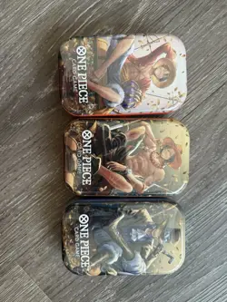 Set of 3 One Piece TCG Card Game - Mini Tins Vol.2 English OP 13 Art Set All 3 - Image 1