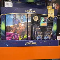 Disney Lorcana First Chapter Collector Set Bundle - 6 packs, portfolio, & promo - Image 1