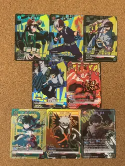 union arena My Hero Academia card Foil Holo anime card 8set - Image 1