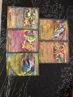 Pokemon TCG Mega Evolution Base Set 5x Mega EX Cards. Near Mint - Image 1