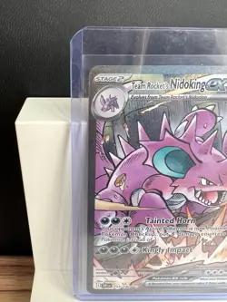 Pokemon TCG Destined Rivals Team Rockets Nidoking EX Card 233/182 SIR - Image 2