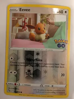 Eevee 054/078 Pokemon GO Reverse Pokemon Holo Foil Nice! - Image 1