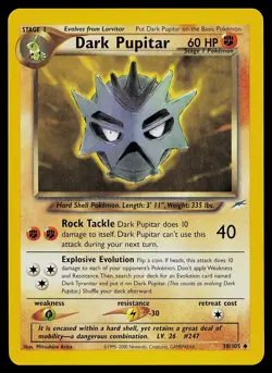 Pokemon Card - Dark Pupitar Neo Destiny 38/105 Uncommon - Image 1