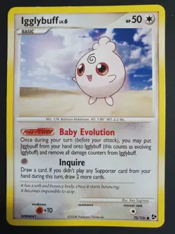 Igglybuff 70/106 - Great Encounters Set - Pokemon Card - Moderately Played - Image 1