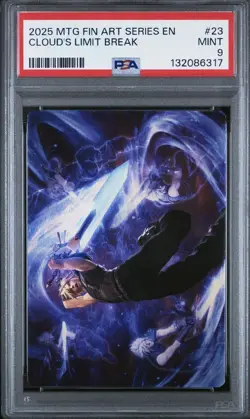 Clouds Limit Break MTG Final Fantasy Art Series #23 PSA 9 - Image 1