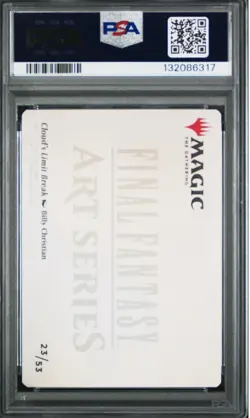 Clouds Limit Break MTG Final Fantasy Art Series #23 PSA 9 - Image 2