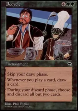 MTG Recycle, Tempest, Heavily Played, English - Image 1