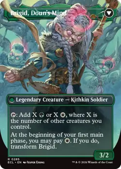 Brigid, Clachan's Heart (Borderless) [Lorwyn Eclipsed] Foil Near Mint - Image 2