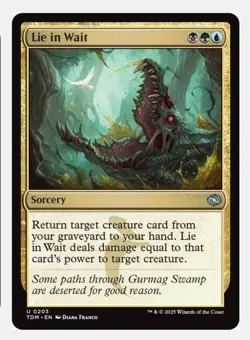 Lie in Wait (FOIL) TDM Tarkir Dragonstorm | Sultai Graveyard Recursion | NEW NM - Image 1