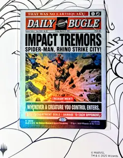 Impact Tremors (Rainbow Foil) | MTG SLD | Marvel EDH Tokens ETB | Rare | NEW NM - Image 1