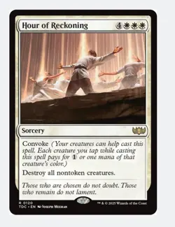 Hour of Reckoning | MTG Tarkir Dragonstorm | White Sorcery Token Board Wipe | NM - Image 1