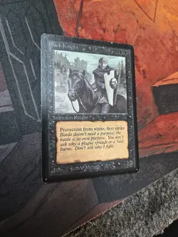 Black Knight Beta Black Uncommon MTG Magic the Gathering Card - Image 1