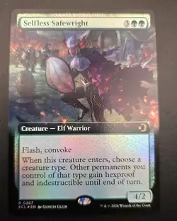 Selfless Safewright (Extended Art) Lorwyn Eclipsed MTG Foil Near Mint - Image 1
