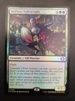 Selfless Safewright Lorwyn Eclipsed MTG Foil Near Mint (Defective Print On Title - Image 1
