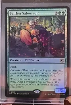 Selfless Safewright Lorwyn Eclipsed MTG Foil Near Mint (Defective Print On Title - Image 4