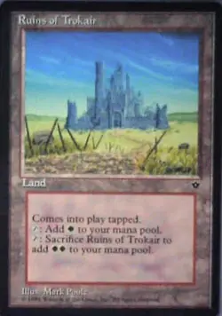 Ruins of Trokair - Fallen Empires: #100, Magic: The Gathering Nm R100 - Image 1