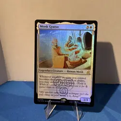 FOIL Monk Gyatso MTG Magic Avatar: The Last Airbender: Eternal-Legal TLE 081 - Image 1