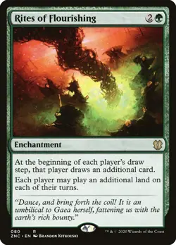MTG Rites of Flourishing (80/162) Zendikar Rising Commander NM - Image 1