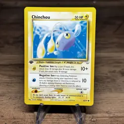 Chinchou 42/64 1st Edition Common Neo Revelation Pokemon Card 2000 WOTC - Image 1
