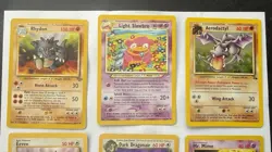 Pokemon 9 Card Lot - Fossil/Neo Destiny - Light Slowbro, Aerodactyl Holo, Others - Image 2