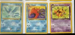 Pokemon 9 Card Lot - Fossil/Neo Destiny - Light Slowbro, Aerodactyl Holo, Others - Image 4