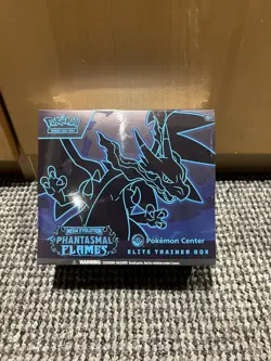 Phantasmal Flames Pokemon Center Elite Trainer Box ETB - Fast ship - Image 1