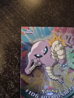 2000 Pokemon Game Topps Chrome Hitmonlee Rare Holo Card - Image 2