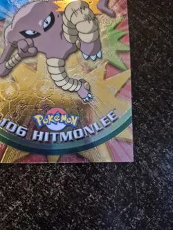 2000 Pokemon Game Topps Chrome Hitmonlee Rare Holo Card - Image 4