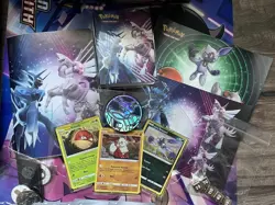 Pokemon TCG Dialga Palkia Tin Scarlet & Violet Bundle 100+Cards Playmat Promo - Image 2