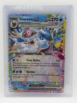 Pokemon TCG SV-Prismatic Evolutions Glaceon EX #26/131 Double Rare - Image 1