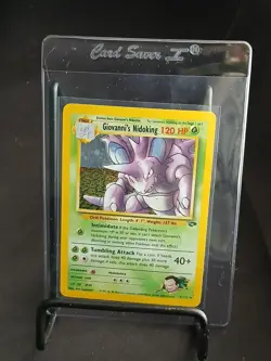 Giovanni's Nidoking - Pokemon Gym Challenge 7/132 - Holo - Ungraded (Excellent) - Image 1