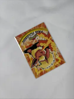 2000 Topps Pokemon TV Animation Edition Series 3 Non Holo 136 Flareon Blue Label - Image 3