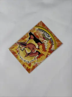 2000 Topps Pokemon TV Animation Edition Series 3 Non Holo 136 Flareon Blue Label - Image 4