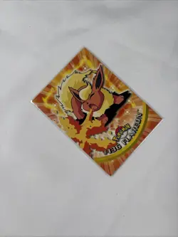 2000 Topps Pokemon TV Animation Edition Series 3 Non Holo 136 Flareon Blue Label - Image 5