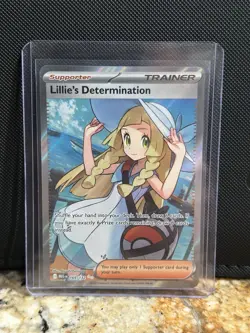 Pokemon TCG Lillie's Determination 169/132 Full Art Trainer Secret Rare NM - Image 1