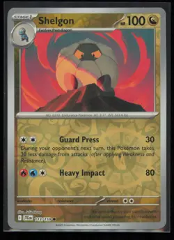 Shelgon 113/159 Pokemon Journey Together Common Near Mint Reverse Holo - Image 1