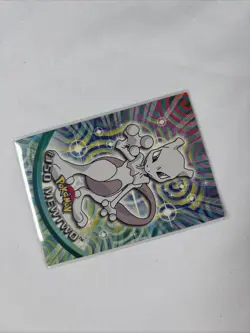 Topps Pokemon MEWTWO #150 Blue Logo Non Holo TV Animation Edition - Image 2