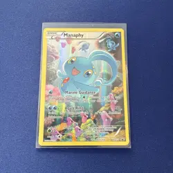 Pokemon TCG - Manaphy Full Art - XY113 Black Star Promo Mythical Collection - NM - Image 1