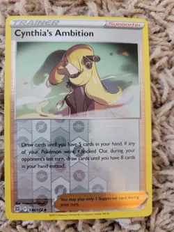 🔥Pokemon TCG - Cynthia's Ambition -Brilliant Stars-138/172-Reverse Holo-M/NM🔥 - Image 1