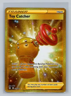 Pokemon Toy Catcher (Secret) SWSH07: Evolving Skies 233/203 Near Mint NM - Image 1
