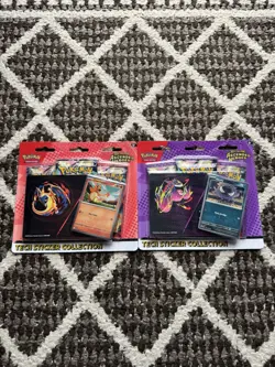 Pokemon TCG Ascended Heroes Tech Sticker Collection SET 2 Charmander & Gastly 🔥 - Image 1