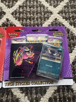 Pokemon TCG Ascended Heroes Tech Sticker Collection SET 2 Charmander & Gastly 🔥 - Image 3