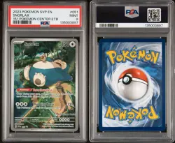 SNORLAX POKEMON 151 POKEMON CENTER STAMPED PROMO SVP EN 051 PSA 9 MINT - Image 3